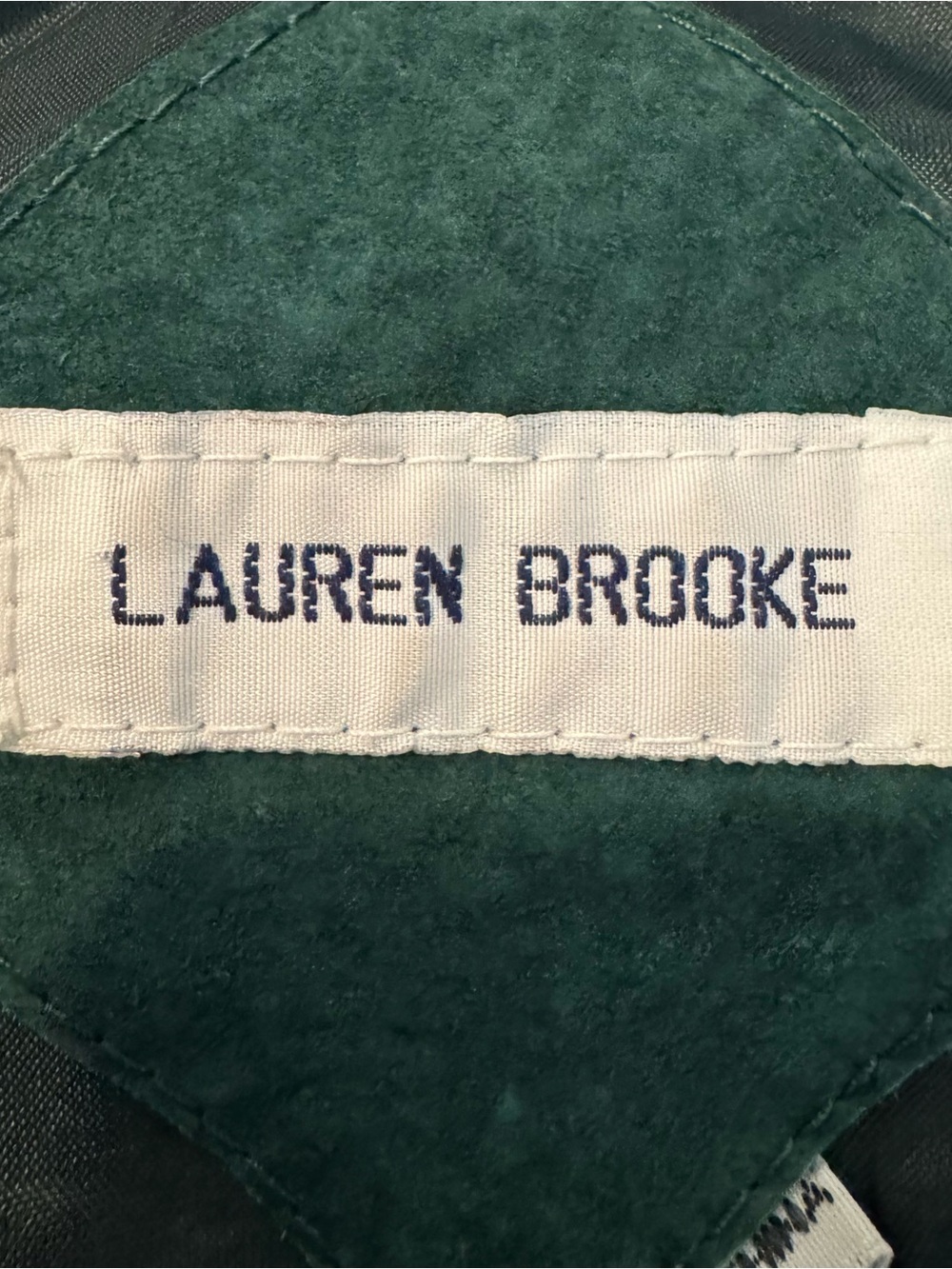 VINTAGE VEST SUEDE Leather FRONT WOMEN'S 22W Lauren Brooke Boho Hippie Western - Picture 5 of 6